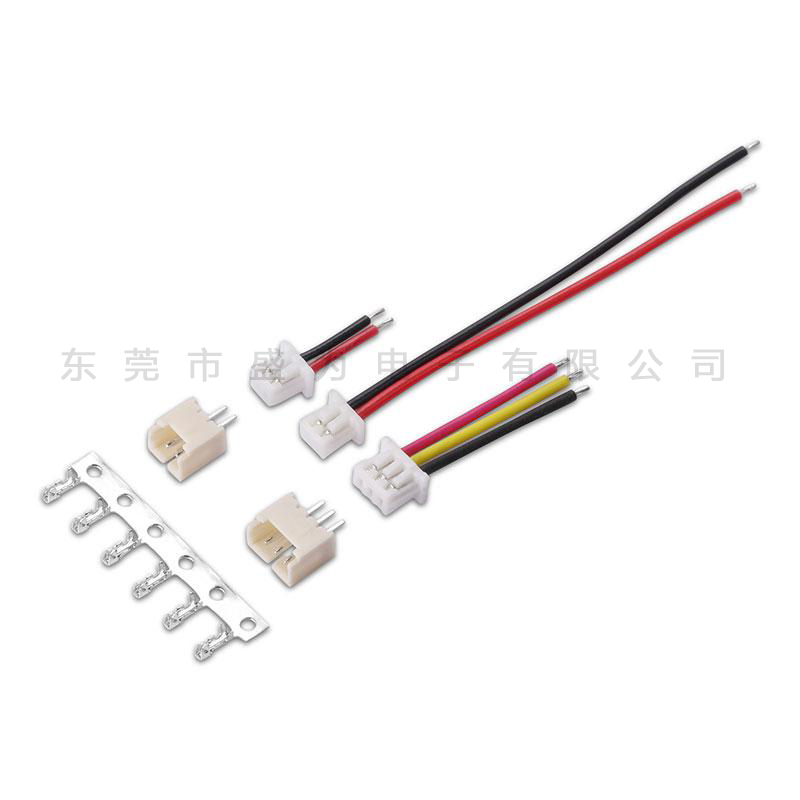 定制SH1.0连接线jst连接器电容线 08650电池焊片1.0端子线led灯线